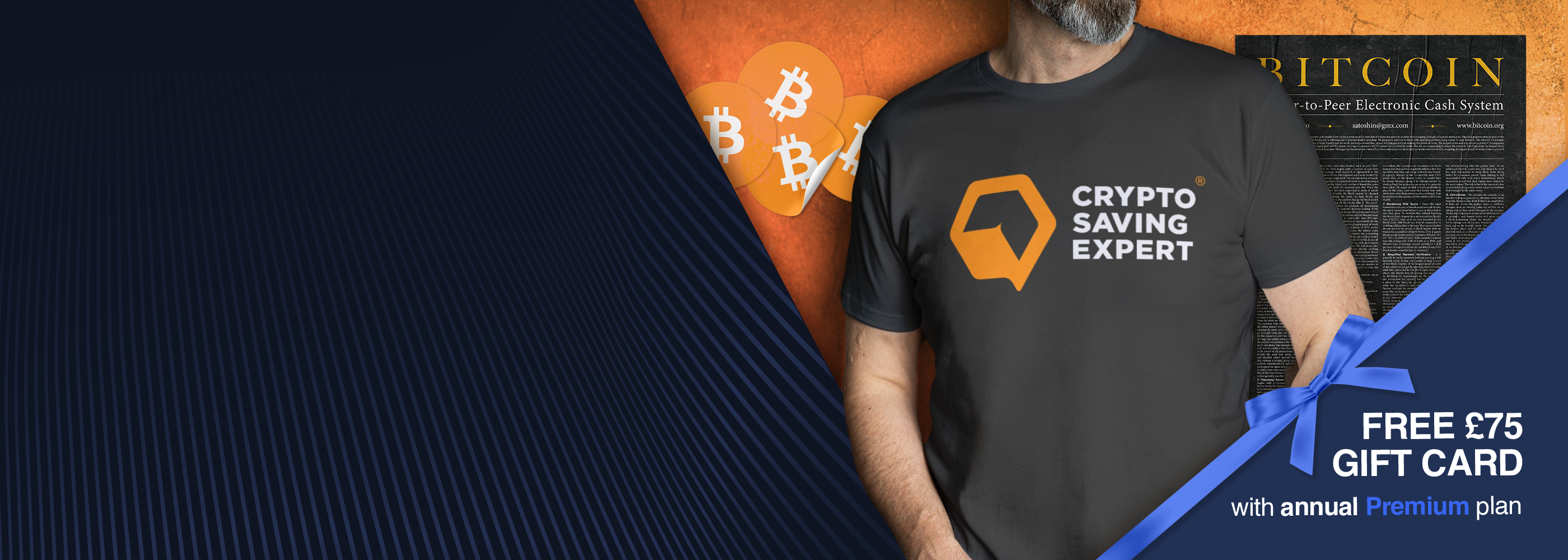 Mobile Crypto Saving Expert merch store banner