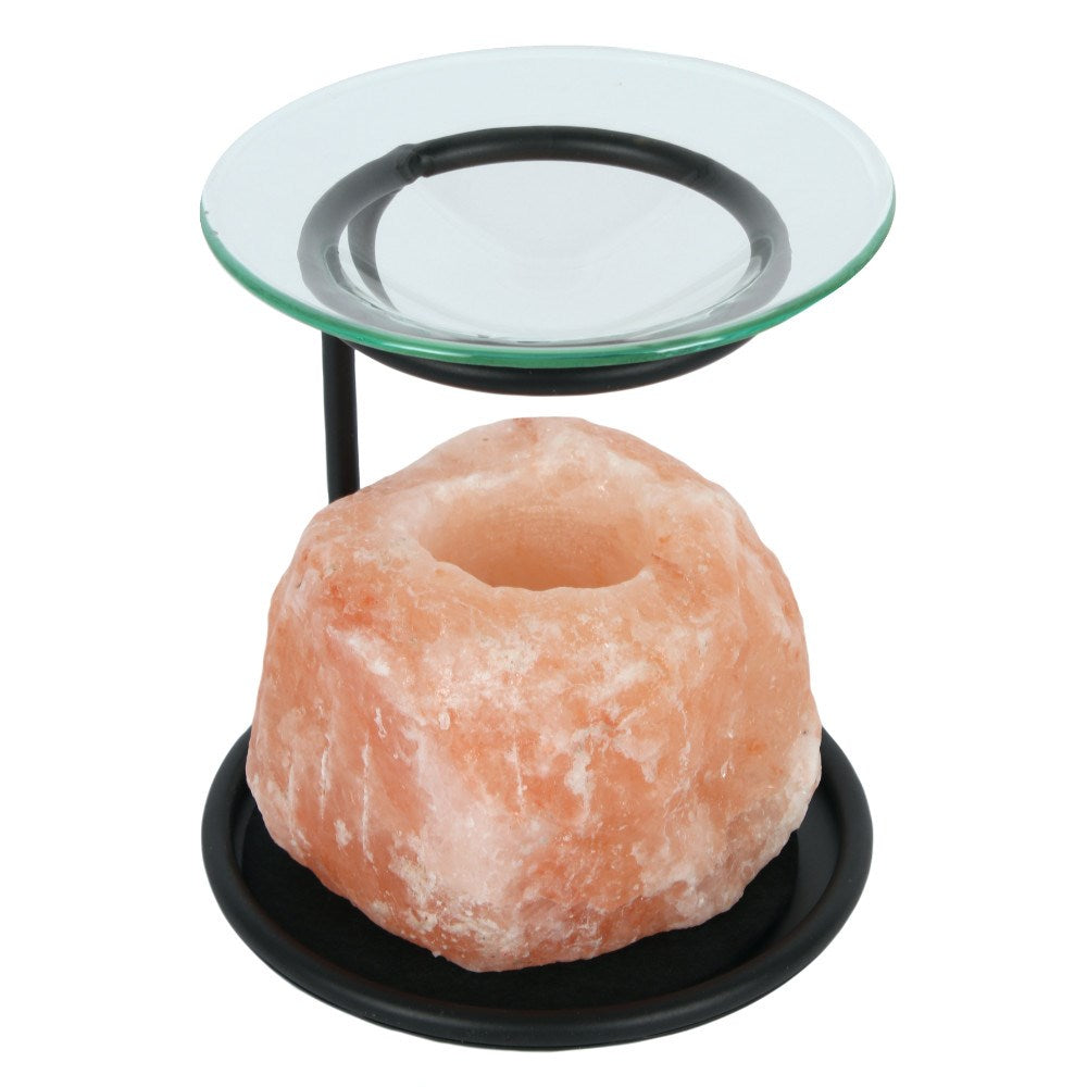 Himalayan Salt Wax Burner salt burner | Candle Wax Warmer side view | Candle Oil Burner close up