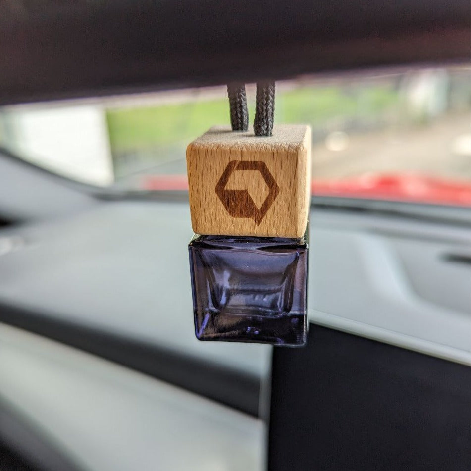 Car Air freshener front | Designer Fragrance hanging from mirror | Car Diffuser black