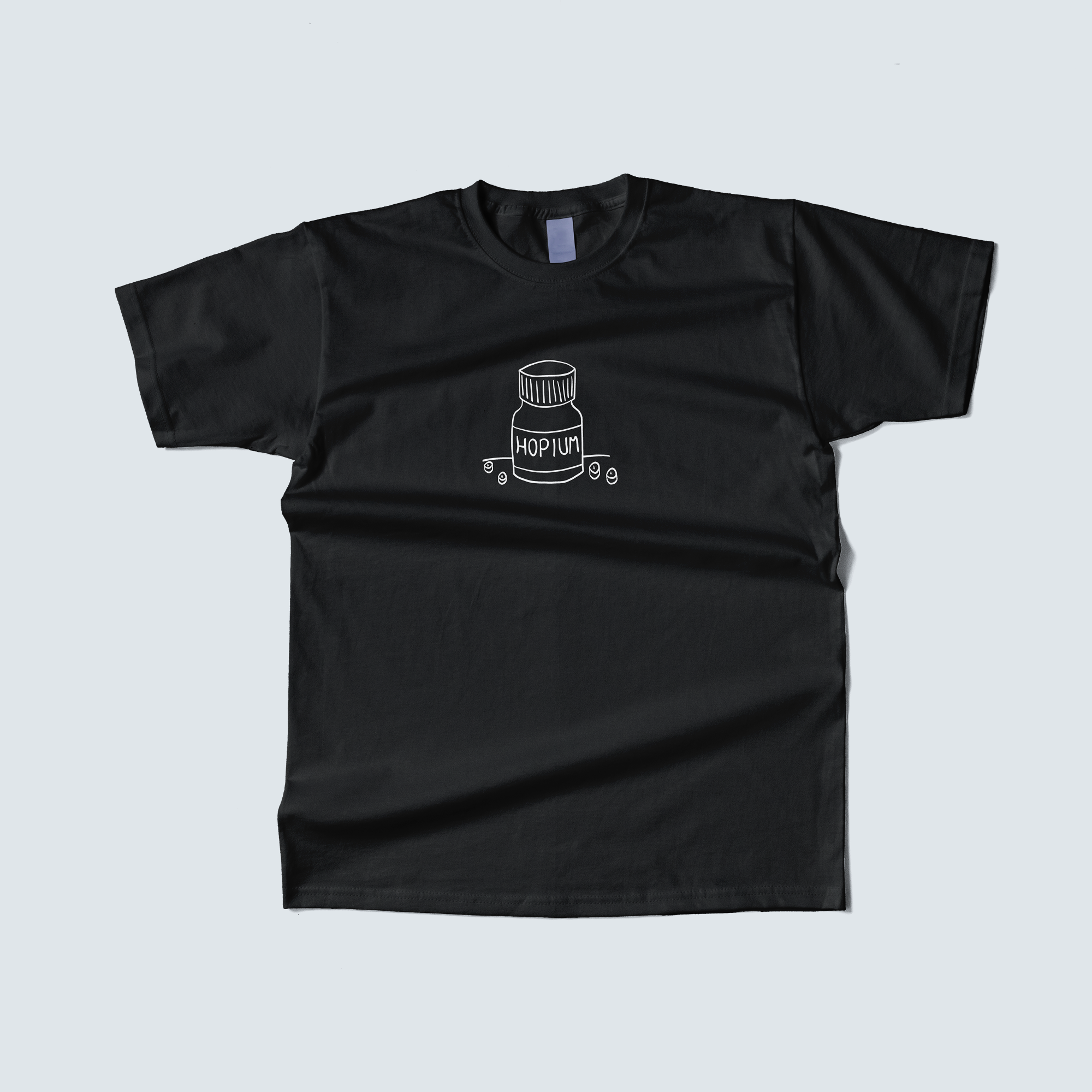 Hopium Logo T-shirt | Black Hopium T-shirt | Cryptocurrency Logo T-shirt