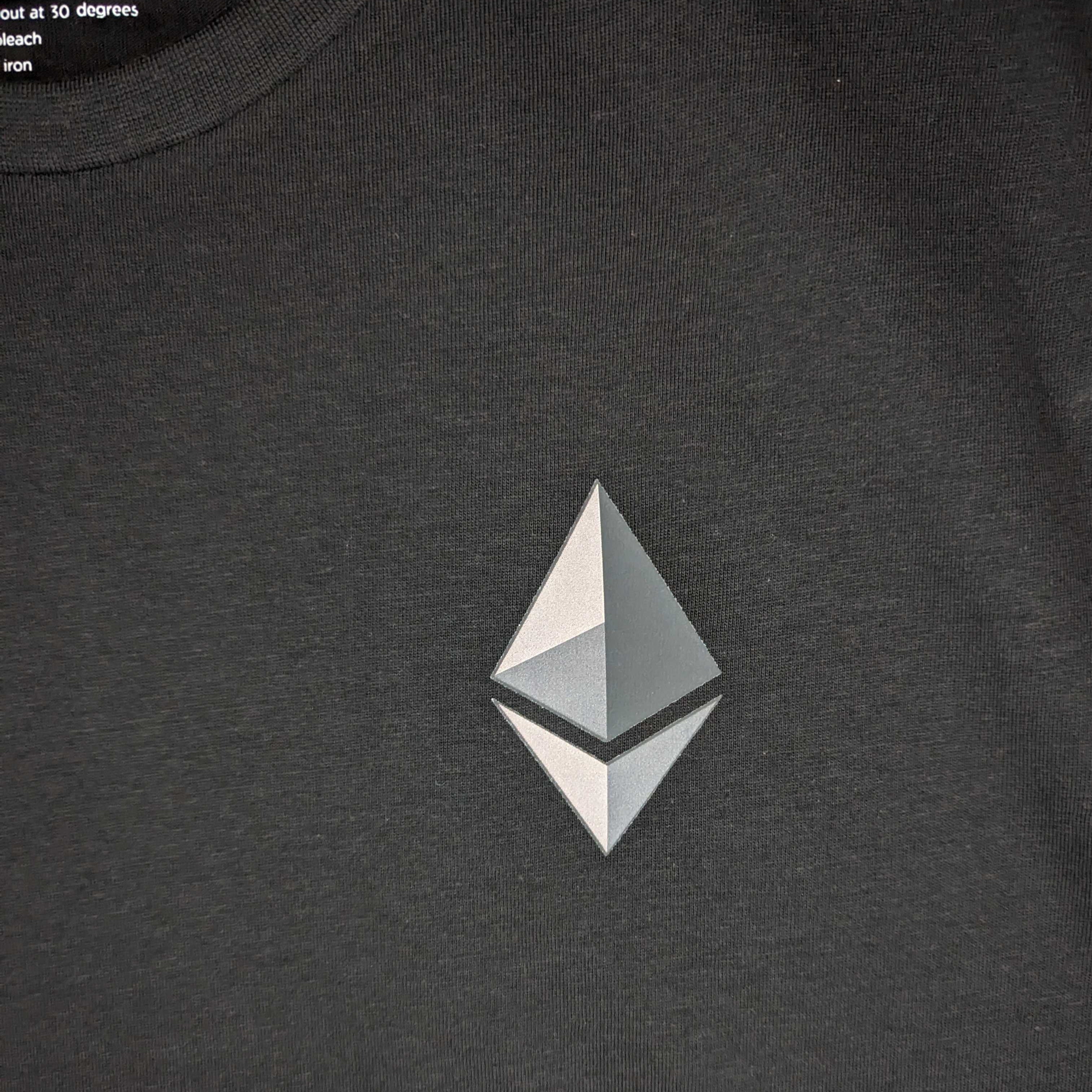 Ethereum Logo T-shirt eth logo for print | Black Ethereum T-shirt logo for print | Cryptocurrency Logo T-shirt eth logo