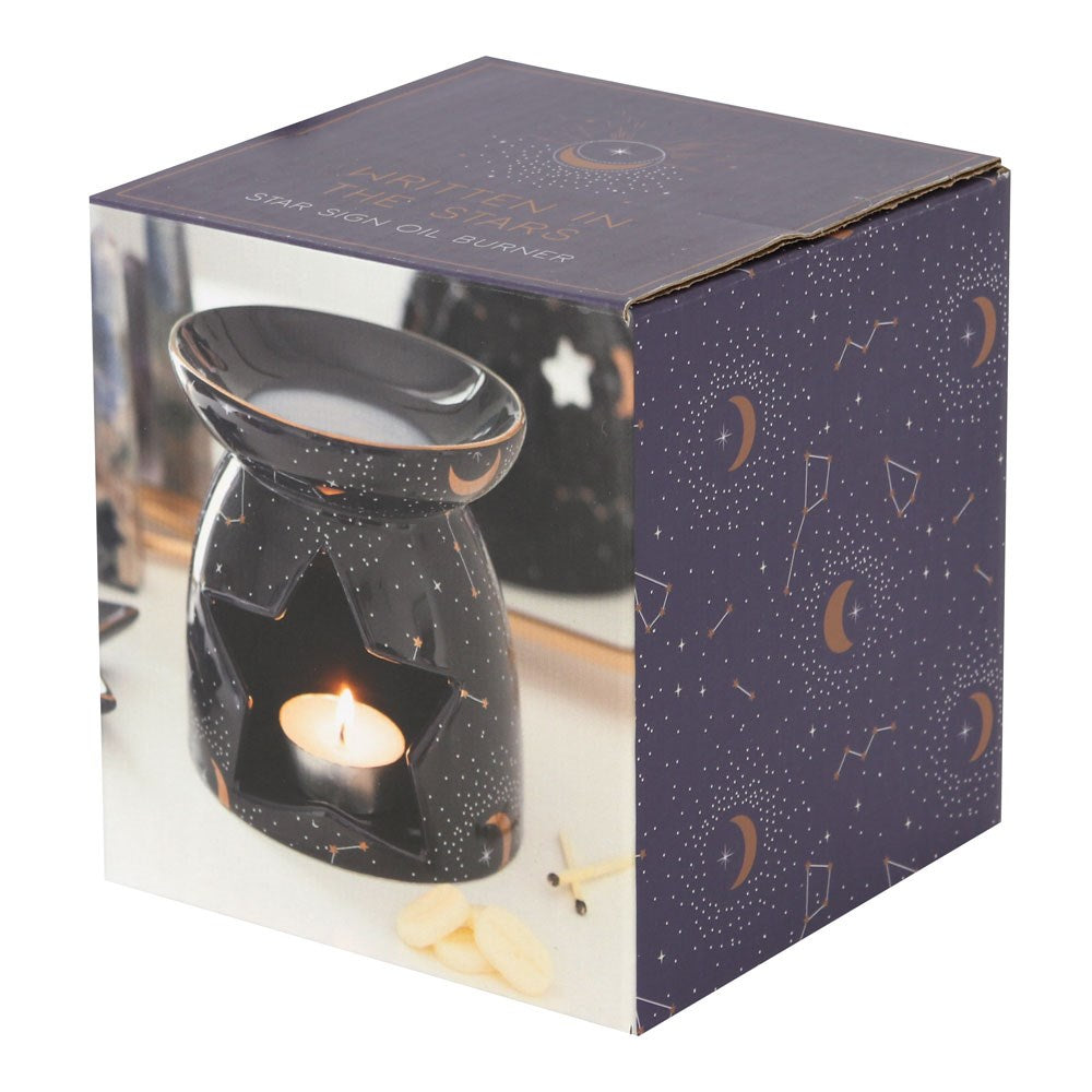 Purple Constellation Wax Burner box side | Candle Wax Warmer side box view | Candle Oil Burner in box