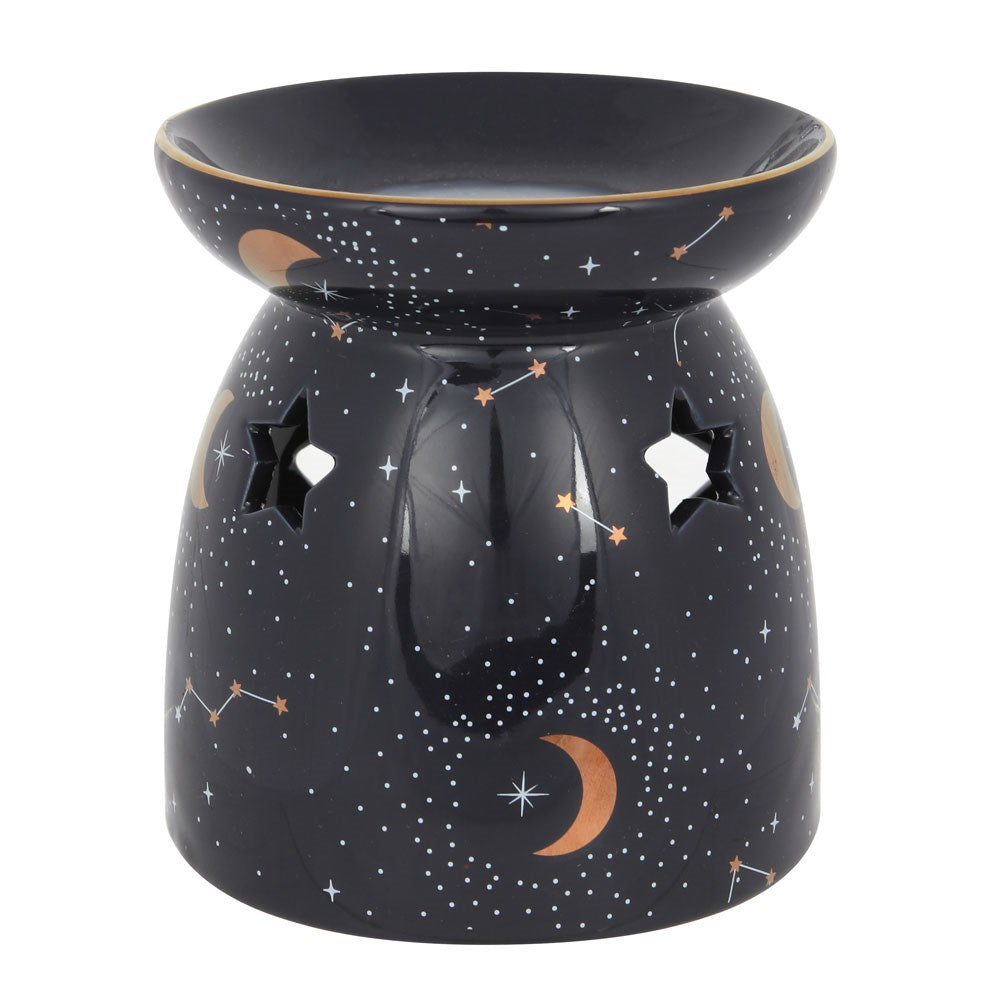 Purple Constellation Wax Burner overview | Candle Wax Warmer rear view | Candle Oil Burner back