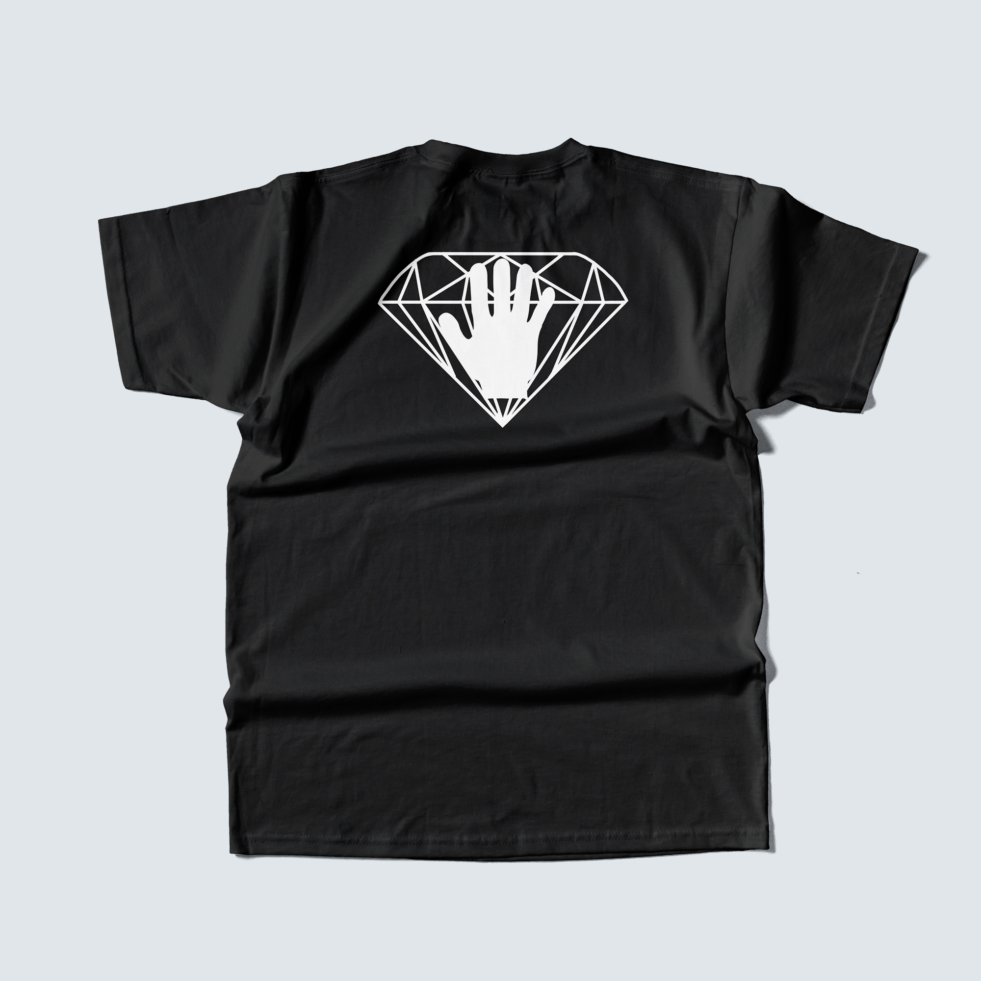 Diamond Hands Logo T-shirt | Black Diamond Hands T-shirt | Cryptocurrency Logo T-shirt