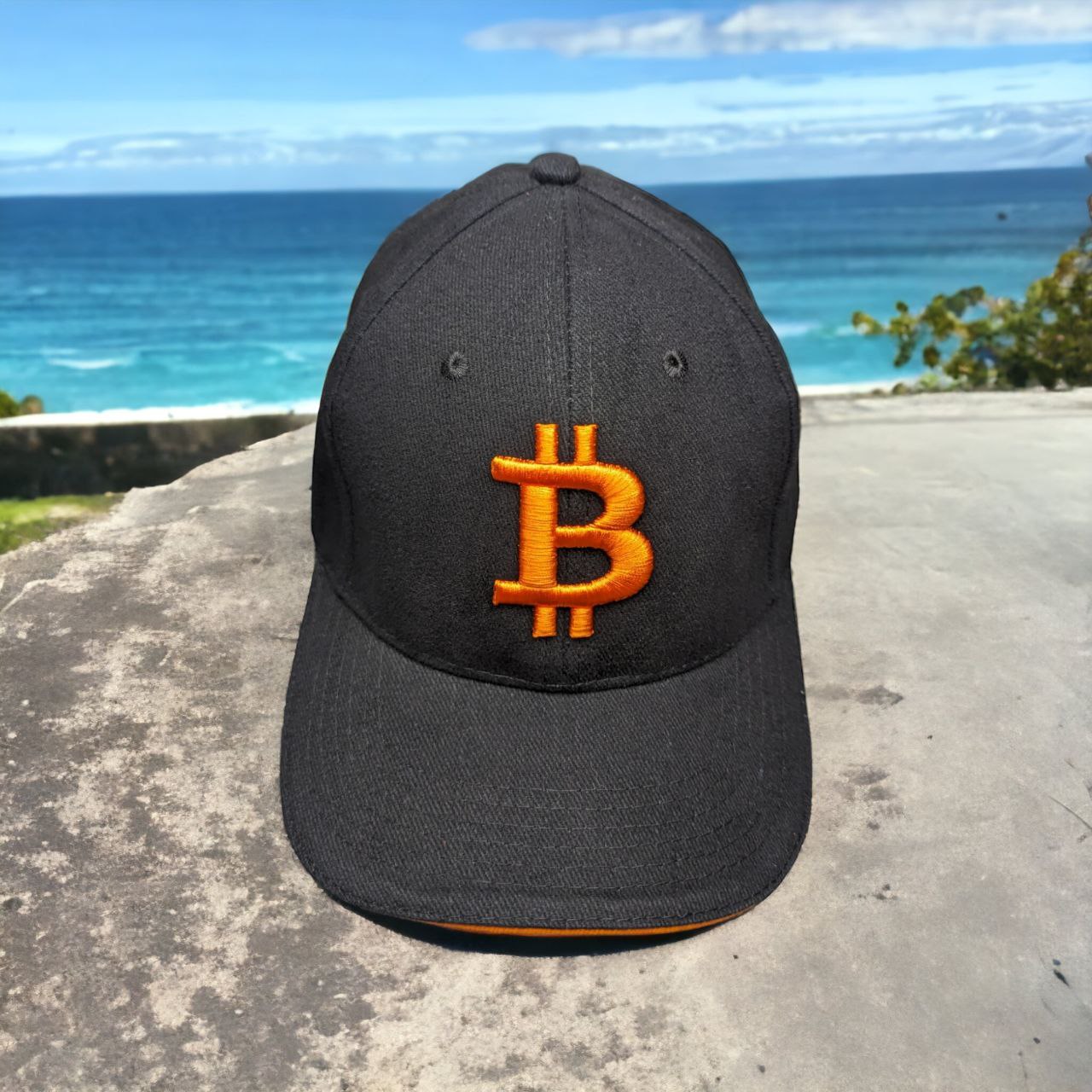 Crypto Market Cap front view | Crypto Cap btc logo | Bitcoin Cap front