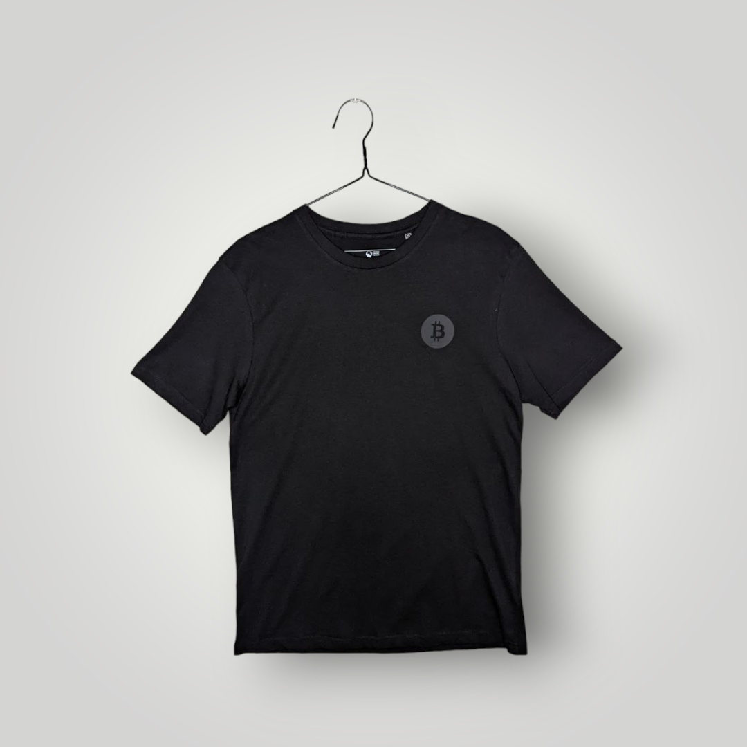 Bitcoin Logo T-shirt | Black Bitcoin T-shirt | Cryptocurrency Logo T-shirt